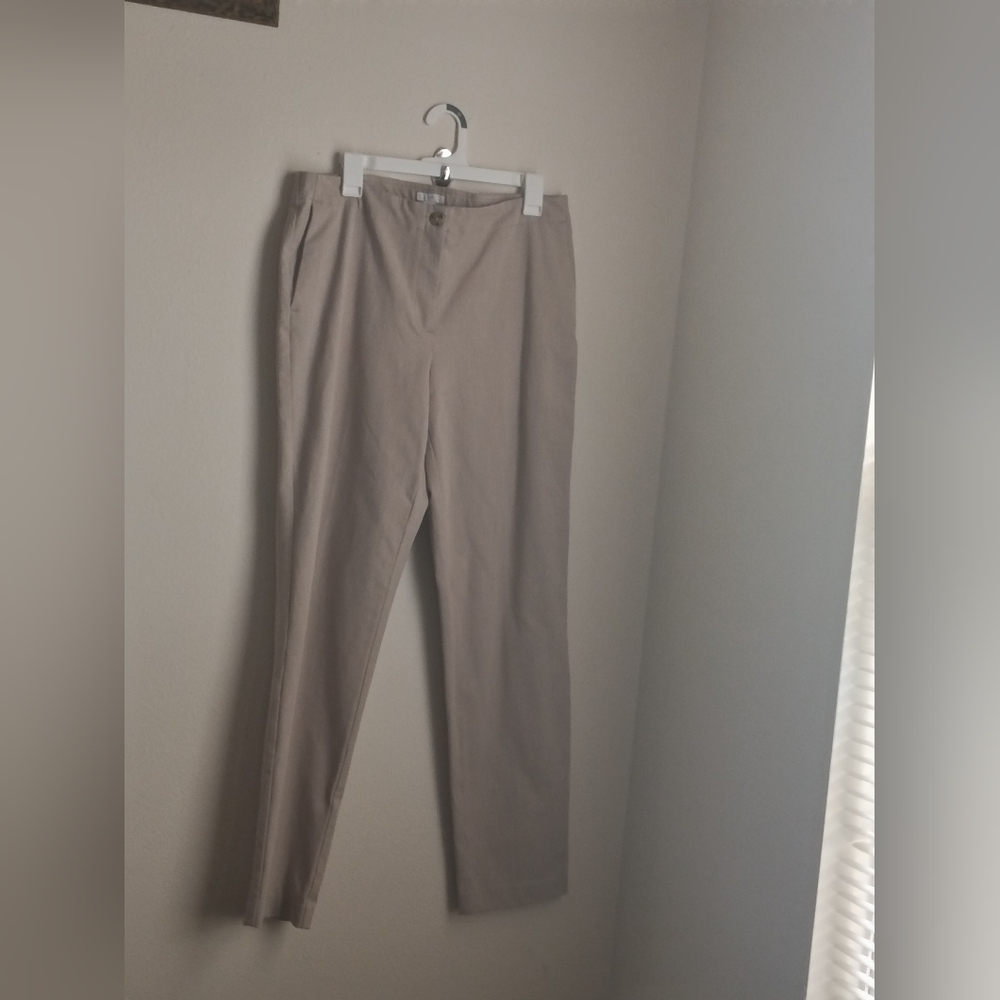 J. Jill Pants Women 12T Tan Career Academia Preppy Versatile Dinner Trousers Y2K